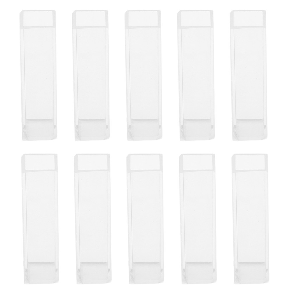 10 Pcs Macro Cuvettes Research Glassware Chemical Analysis Fluorometer