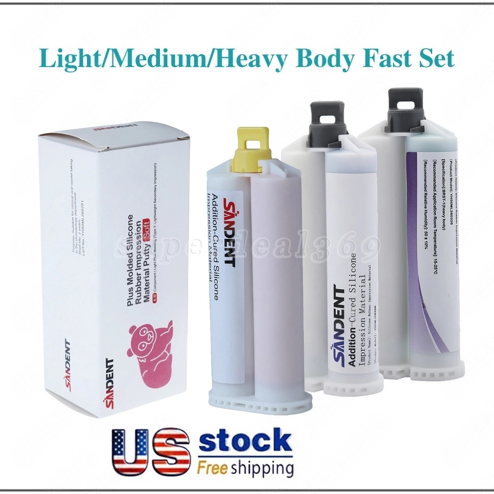 LIGHT MEDIUM HEAVY Body Impression Material Dental VPS FAST SET