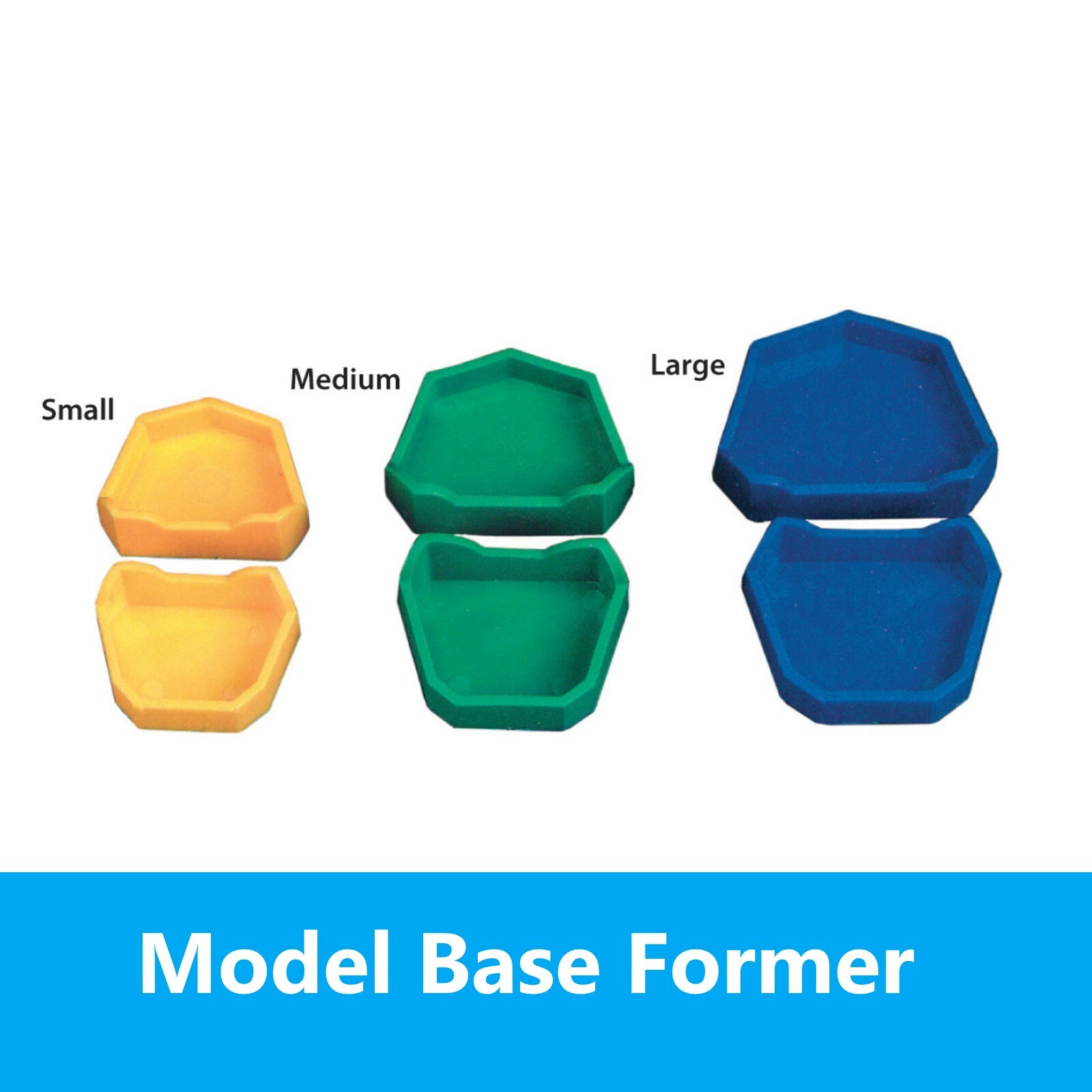 Dental Lab Model Former Kit, Small, Medium, Large – 6/Pk