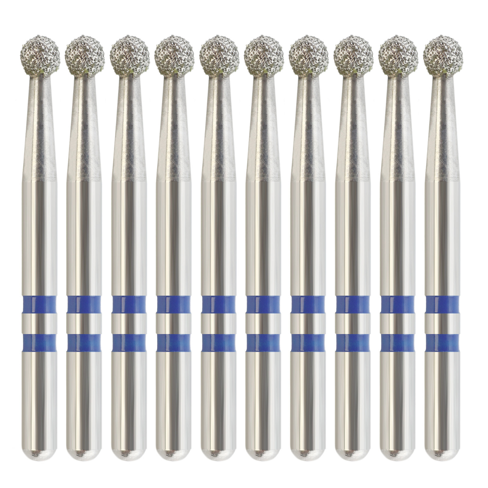 Dental Zirconia Cutting Diamond Burs Round Medium Grit Z801/018M FG High Speed