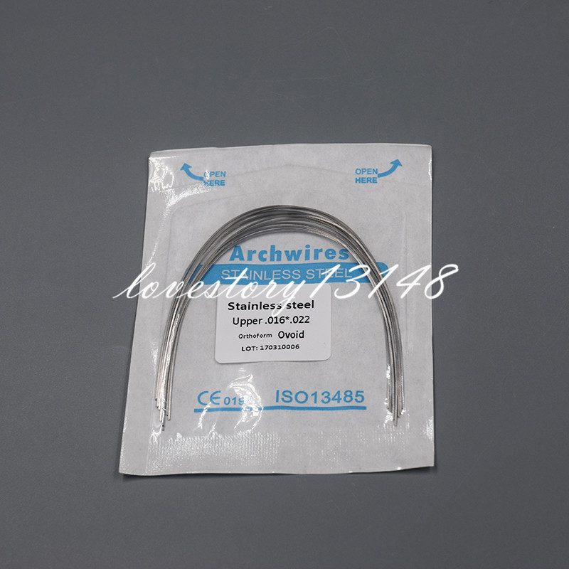 10-50Bag Dental Ortho Stainless Steel Rectangular Arch Wire Ovoid/Square/Natural