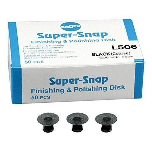 5 X SHOFU Super Snap Finishing & Polishing 50 Disc Pack L506 BLACK COARSE
