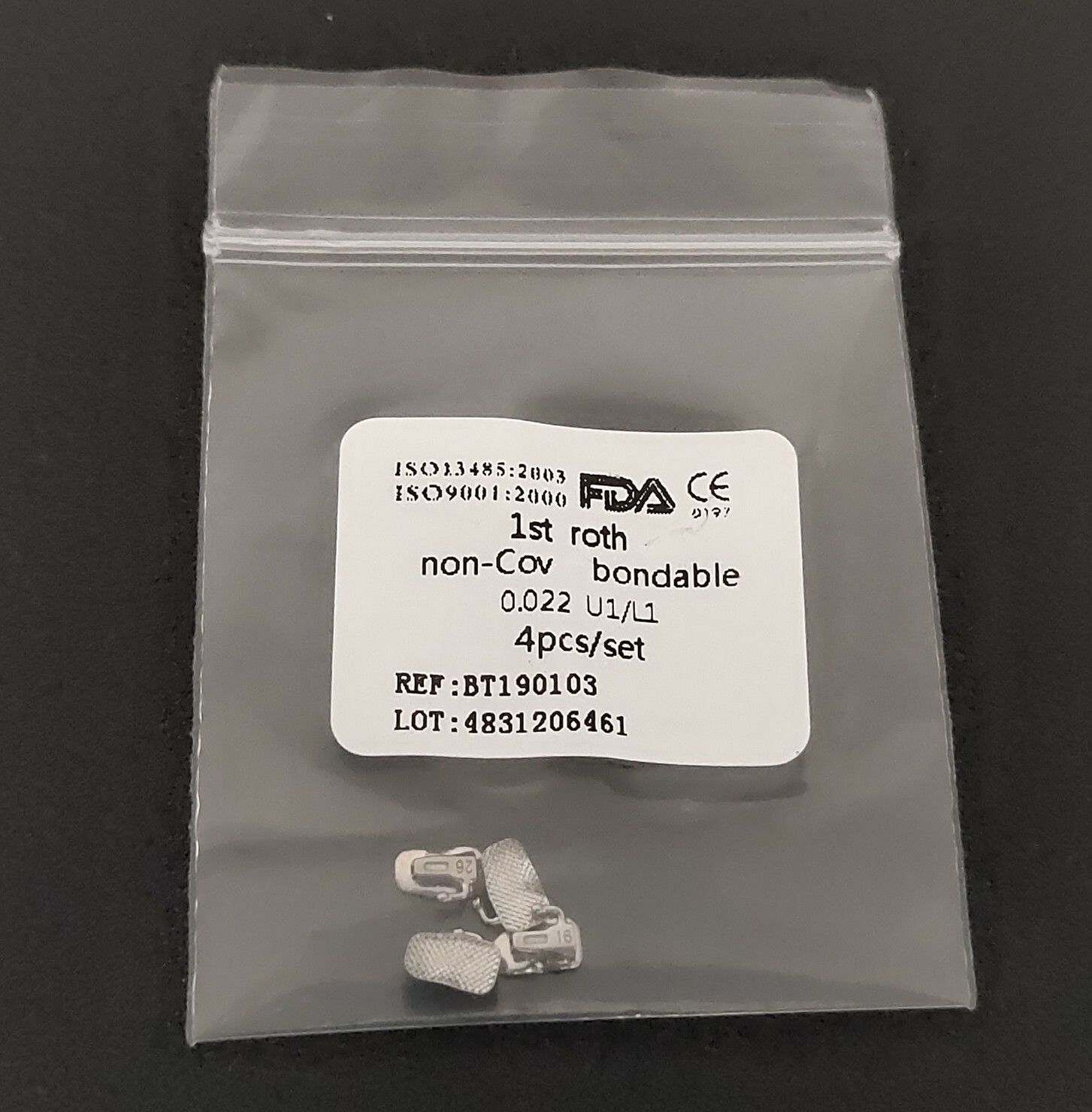 100Sets Orthodontics Buccal Tubes Roth Mbt 1st 2nd U1/L1 022 Non-Cov 400 Pieces