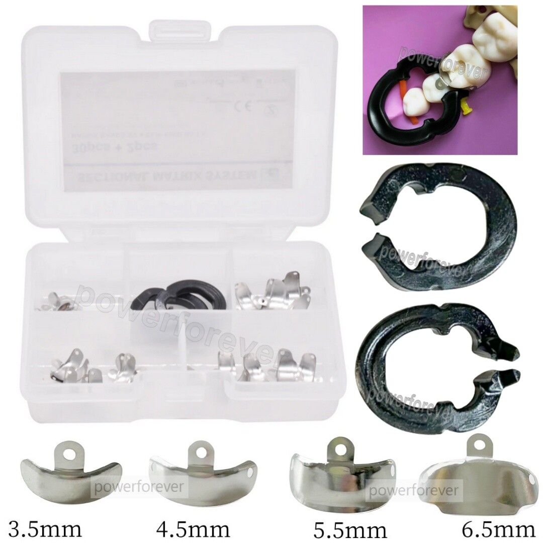 Dental Sectional Contoured Matrix System Matrices Bands Clip Clamp Holder Ring