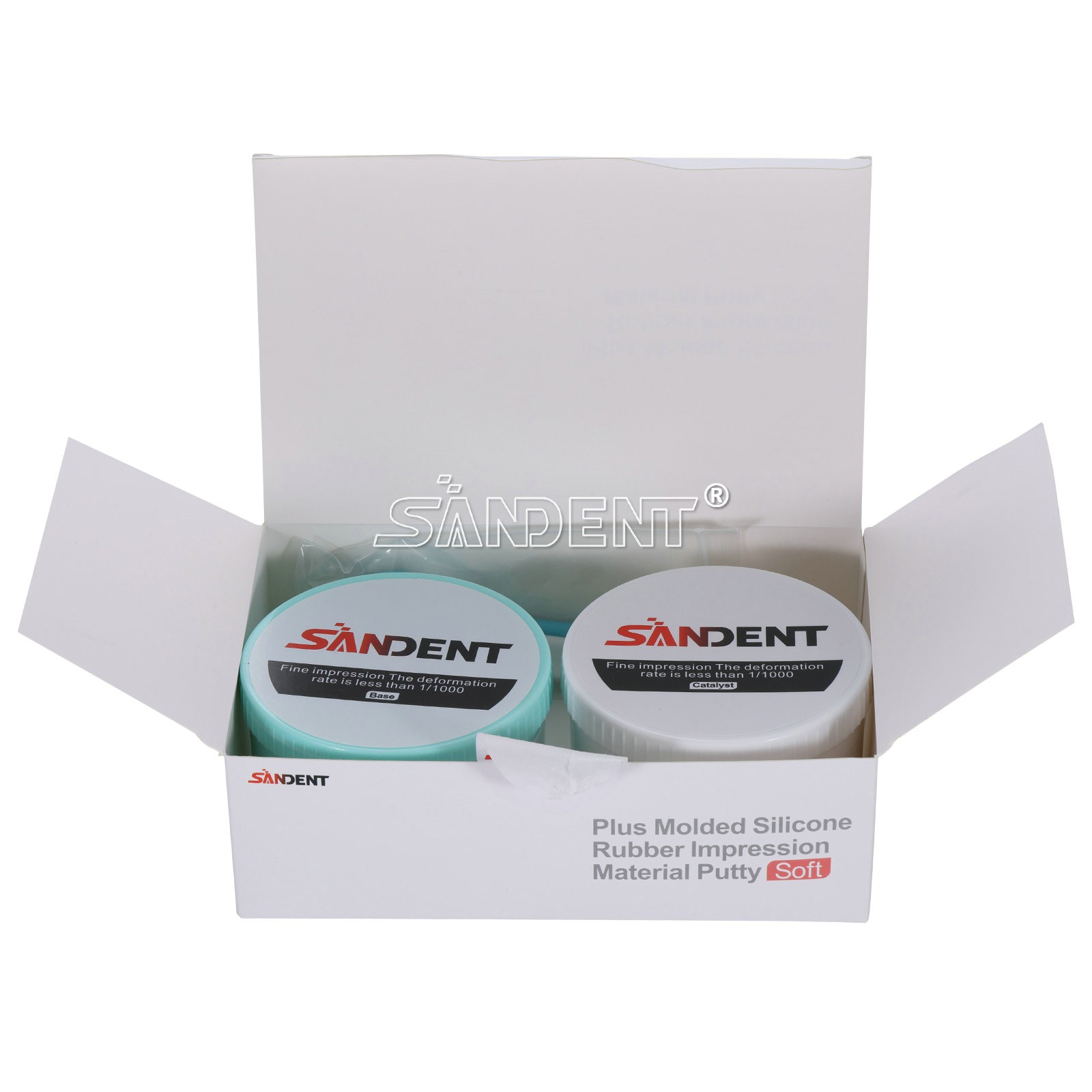 Dental Soft Putty Impression Material (400 g Base + Catalyst) Regular Set