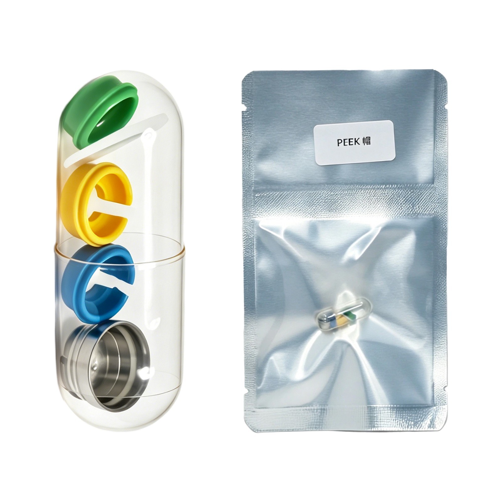 US Dental Novaloc Retention Inserts Caps Peek and Mounting&Demounting Core Tool