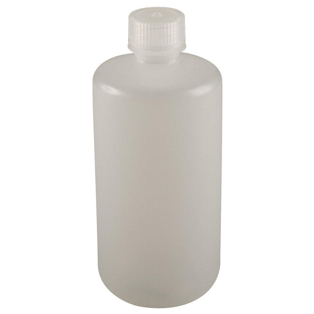 GRAINGER APPROVED 6FAR0 Bottle,133 mm H,Clear,61 mm Dia,PK12 6FAR0