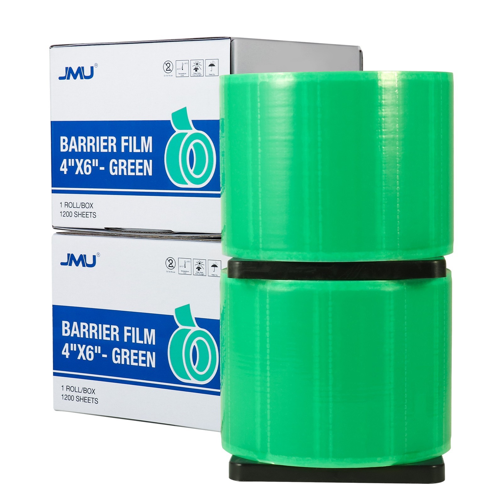 JMU Dental Barrier Film 4″ x 6″ 1200 Sheets Barrier Tape with Dispenser Box