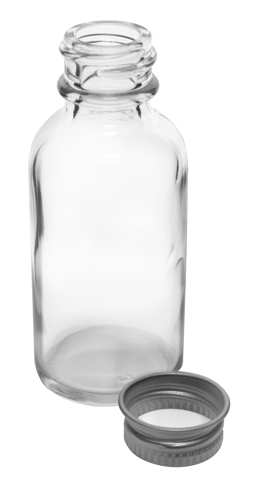 Eisco Labs 1oz McCartney Bottle, Narrow Mouth, Aluminum Cap with Foam Liner