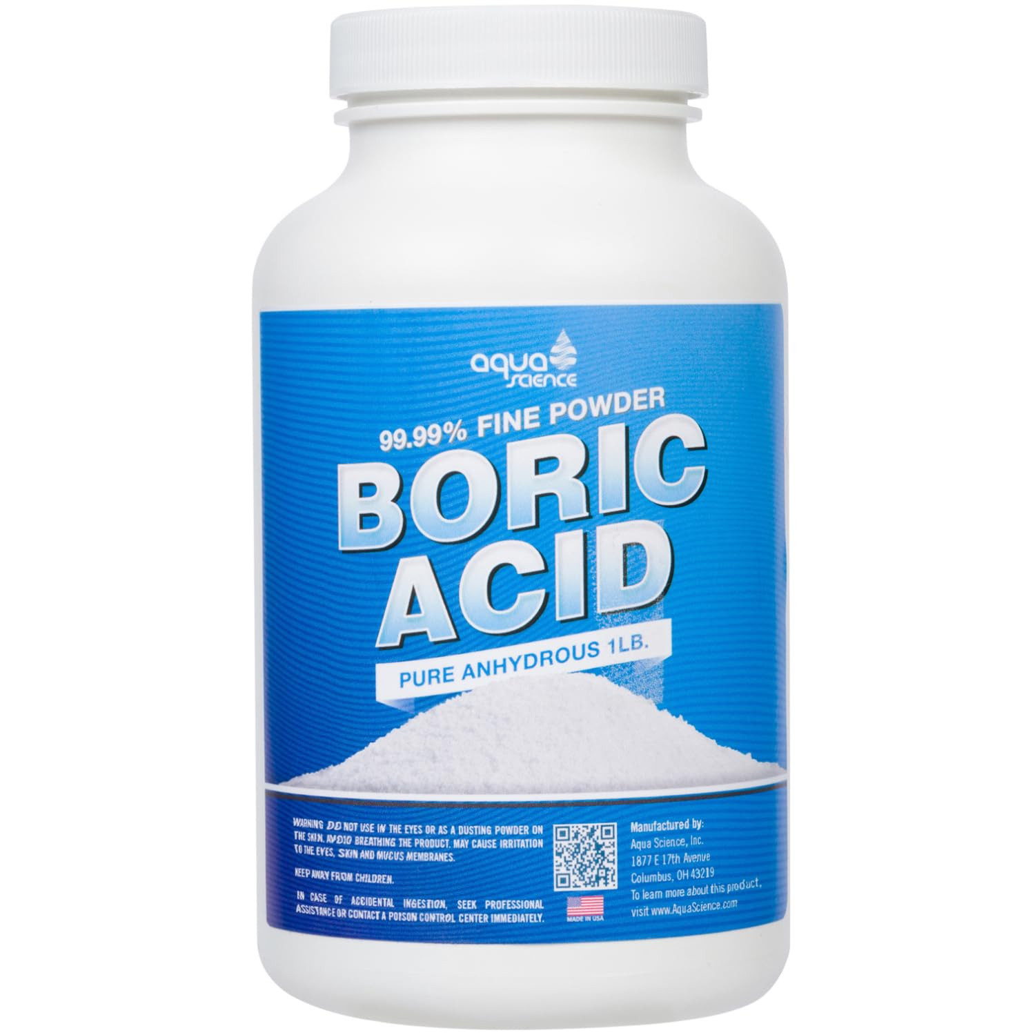Boric Acid Powder – 1Lb, 99.9% Industrial-Grade Strength Fine Powder – Multip…