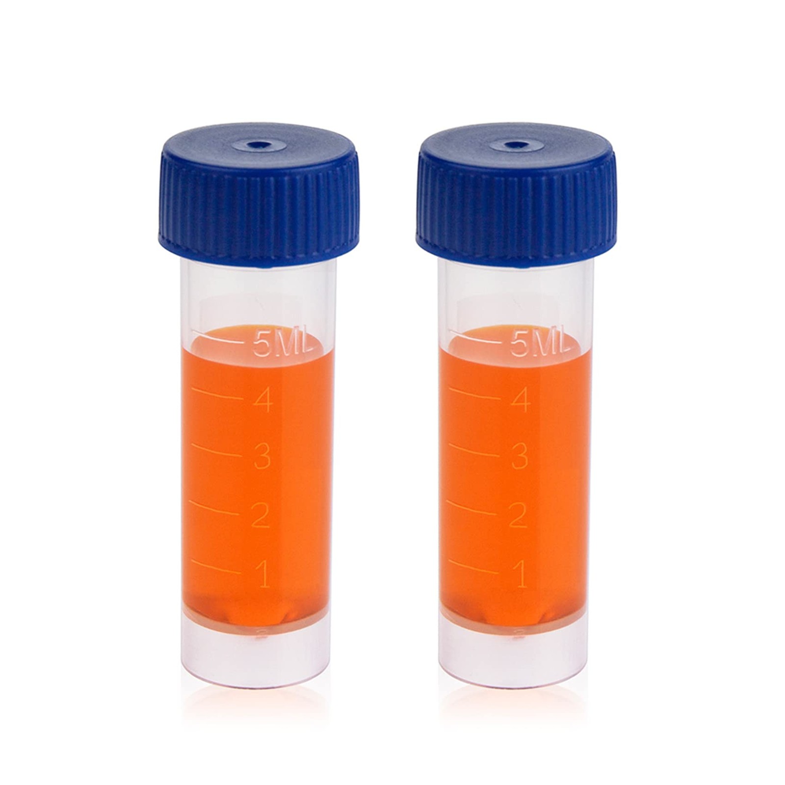 Sterile Transport Tube, 5 ml Capacity, Molded Graduations, Conical Bottom, Se…