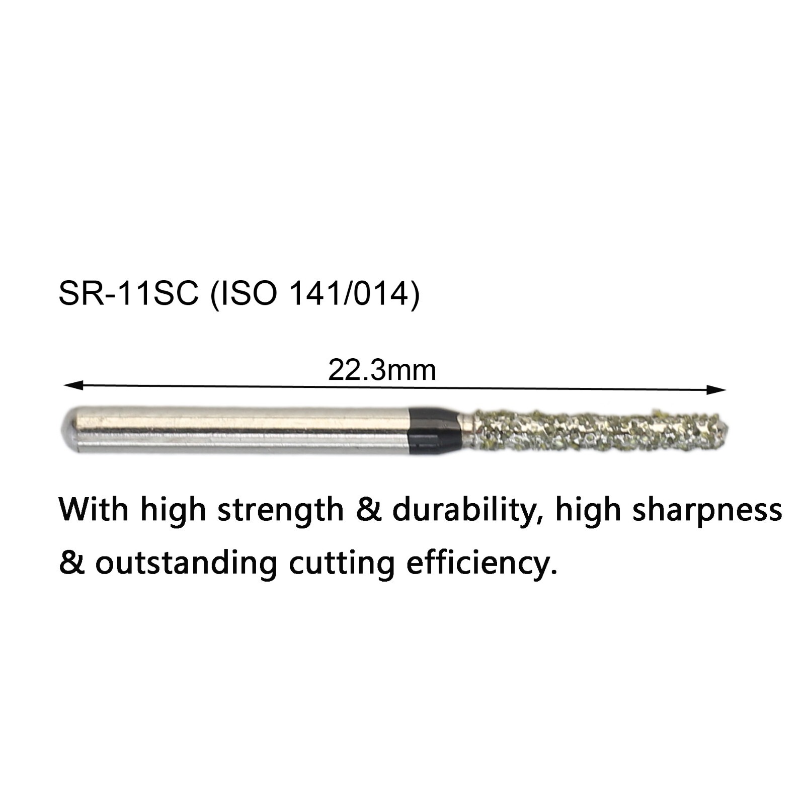 Dental Burs Diamond FG SR-11SC Round End Cylinder Super Coarse for High Speed