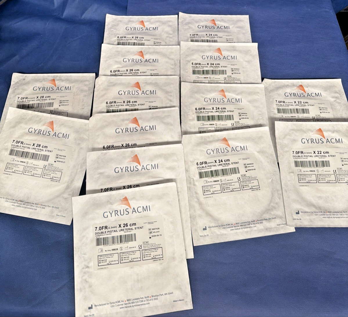 ✅ LOT of Gyrus ACMI Double Pigtails – 14 in Total – All Good Dating – See Pics