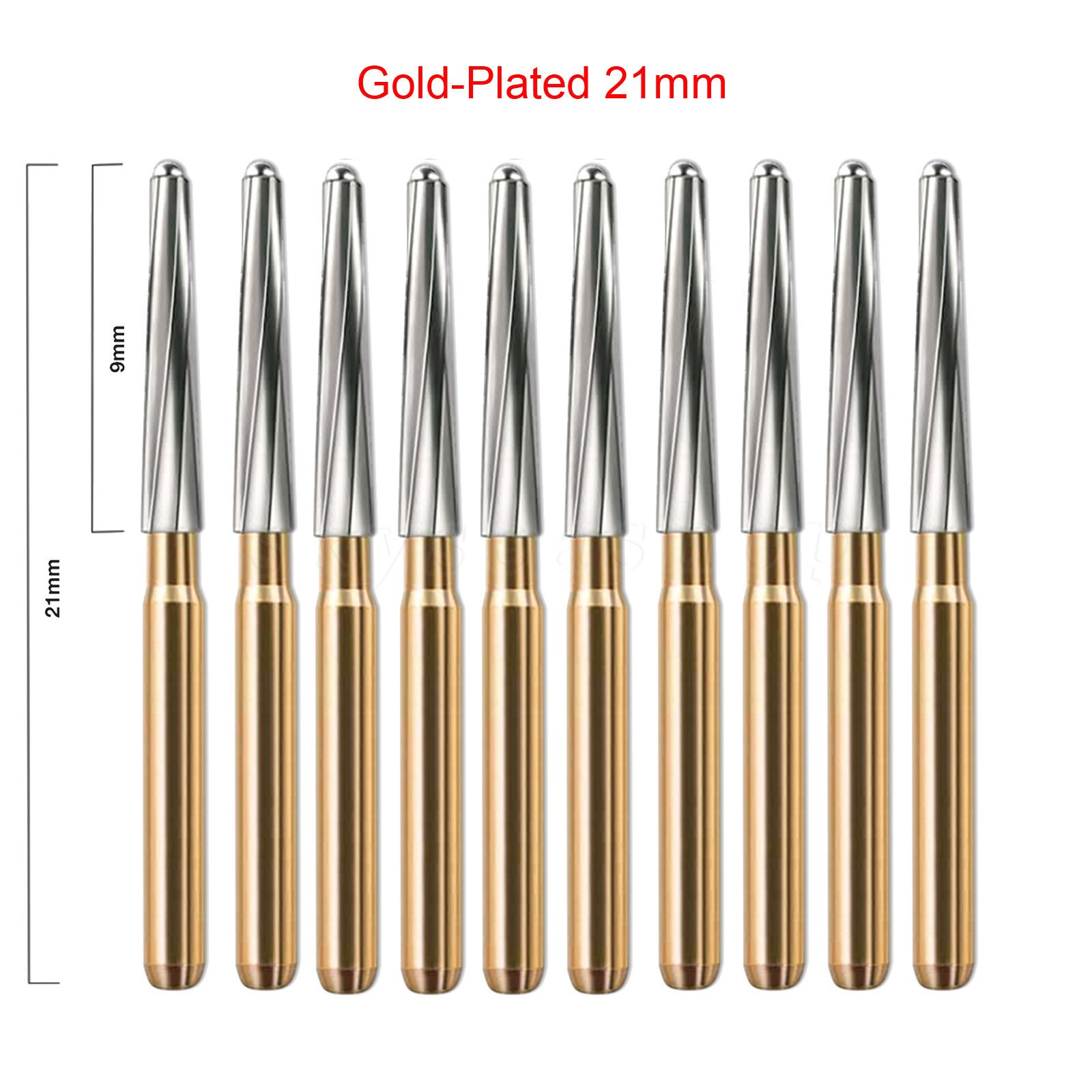 Dental Surgical Zekrya Endo-Z Carbide Tungsten Drill Burr FG Gold Bur 23/25/28mm