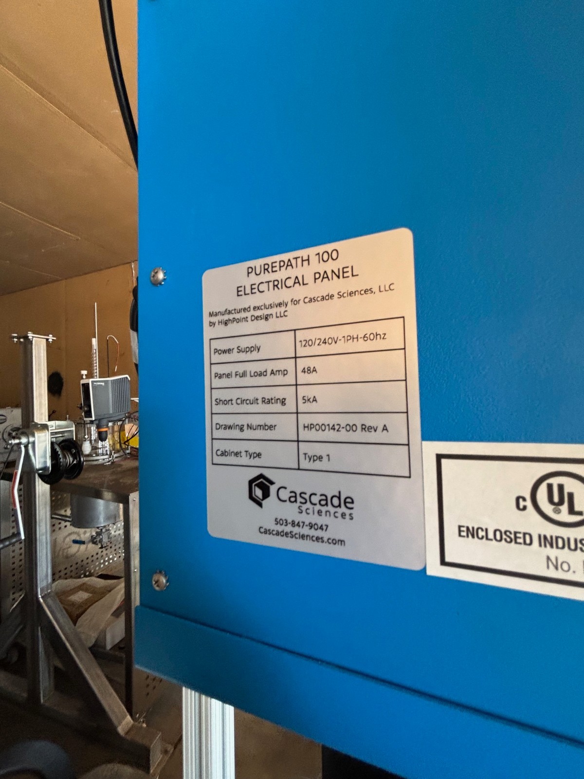 Cascade Sciences PurePath Wiped Film Distillation System