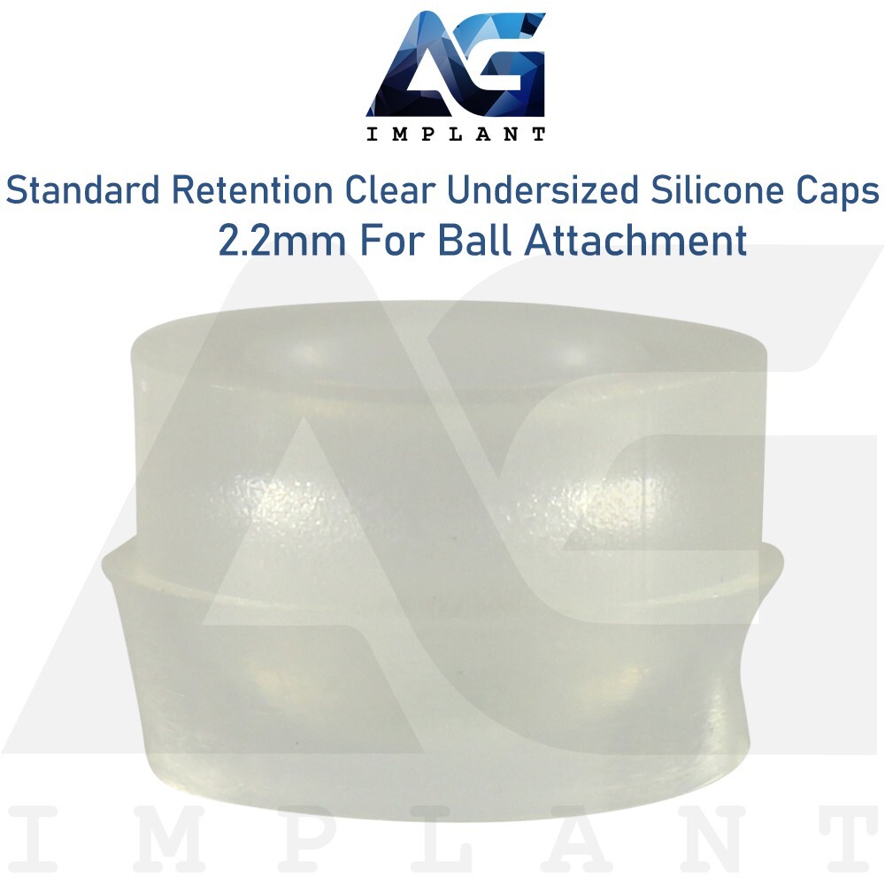 10 Standard Undersized Silicone Caps Ø2.2mm Ball Attachment Dental Overdenture
