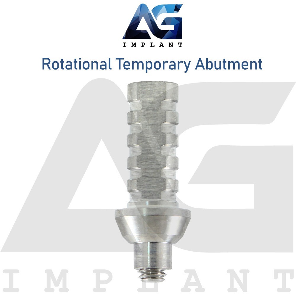 Rotational Temporary Prosthetic Titanium For Int Hex 2.42mm