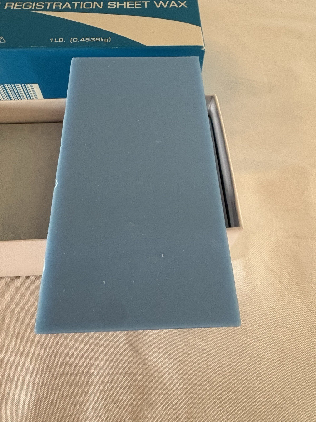 Almore Dental Wax Bite Registration Sheets Blue Regular 1Lb 42600 NOB