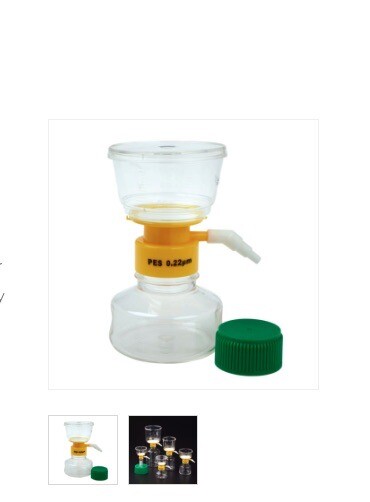 (12/Cs) CELLTREAT 150mL PS Filter System 0.22um PES 50mm D Sterile 229705