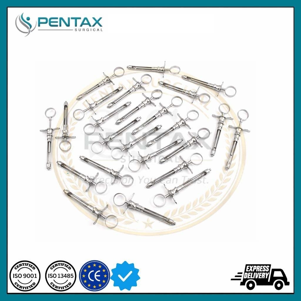 15 Aspirating Syringes C-W 1.8CC Surgical Dental Instruments