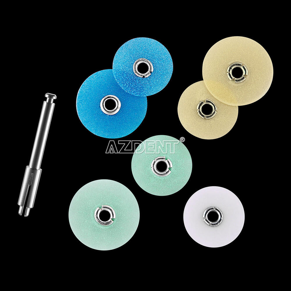 10 Boxes Dental Composite Finishing Polishing Discs assorted kit With Mandrel
