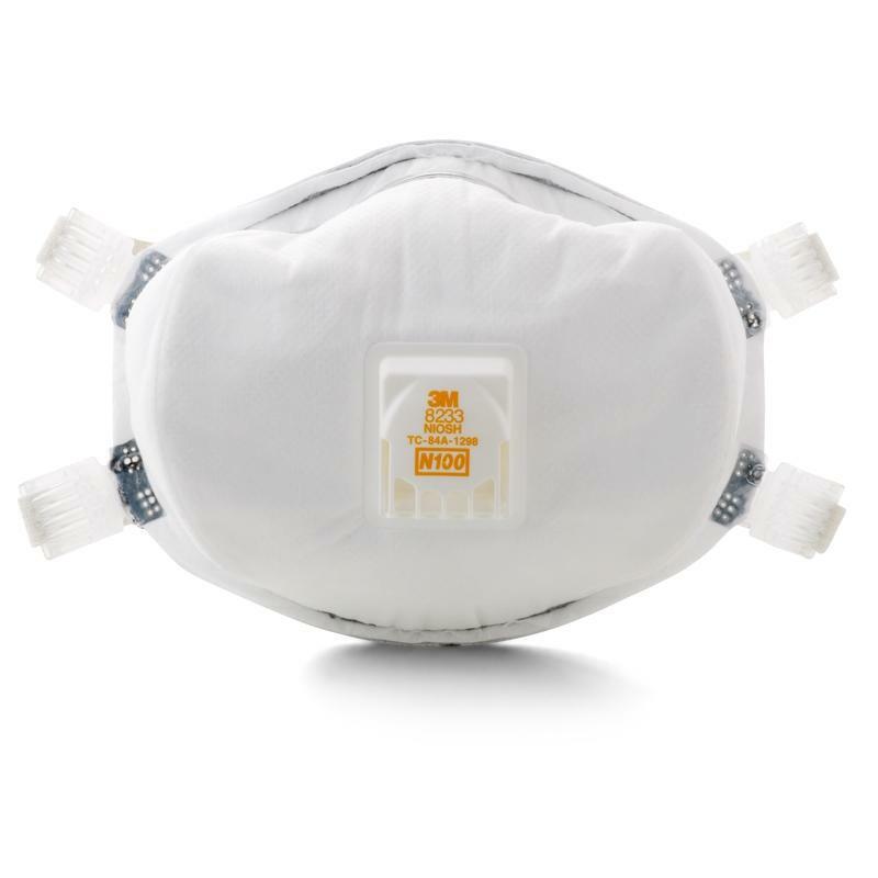 3M N100 Disposable Particulate Respirator White