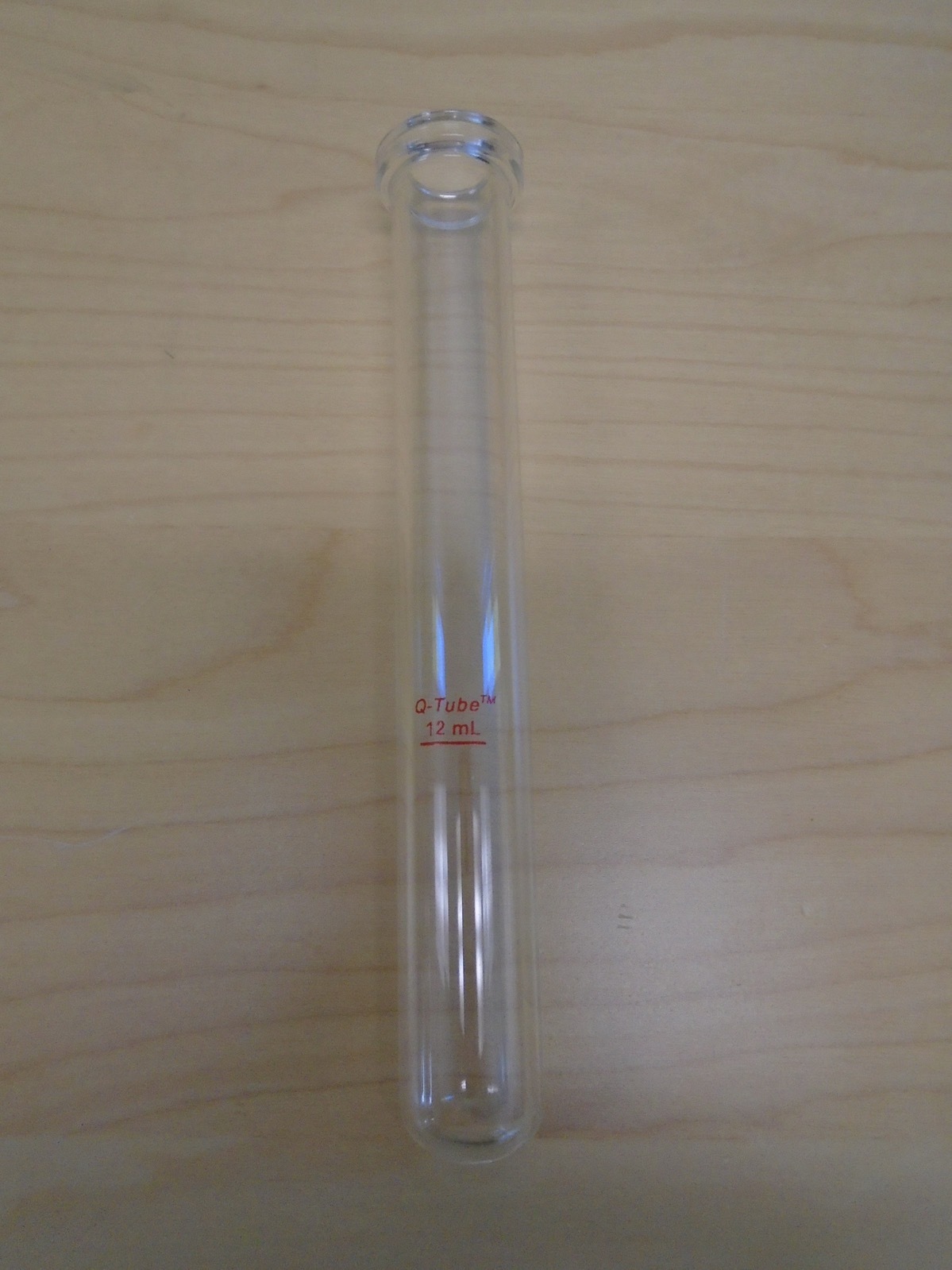 LAB TECH Glass 12mL Cylindrical Round Bottom Heavy Wall Pressure Q-Tube