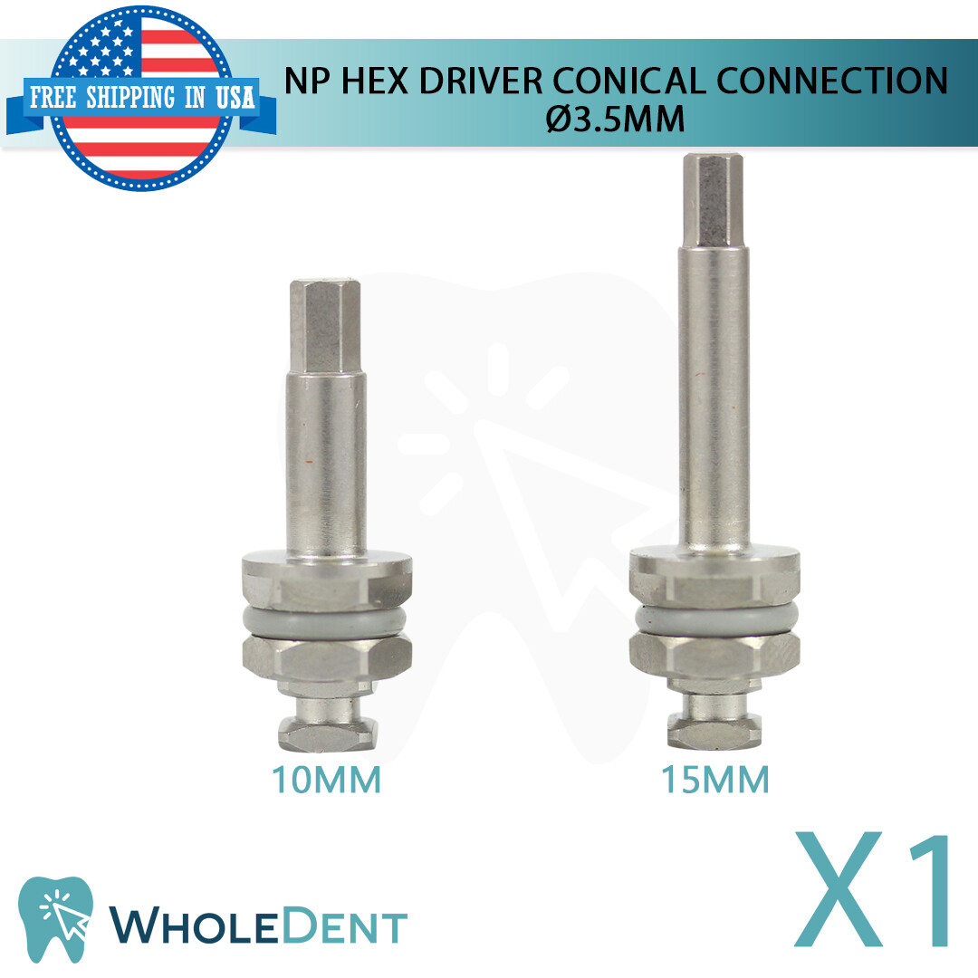 1X NP Conical Connection Hex Driver 2.25mm For Dentists Dental Abutment Tool