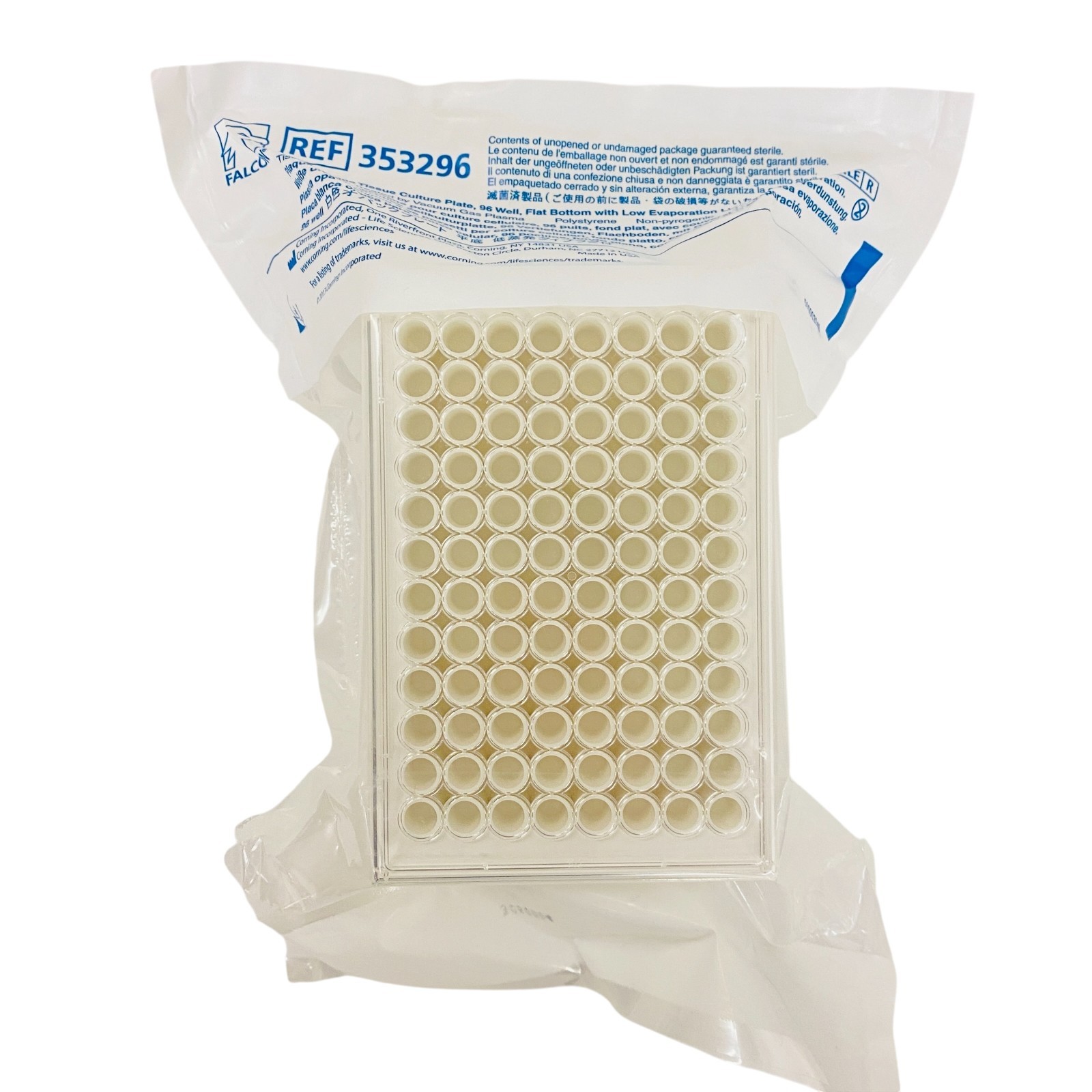 Falcon Corning 353296 96-Well White Opaque Tissue Culture Plate, Lot of 18