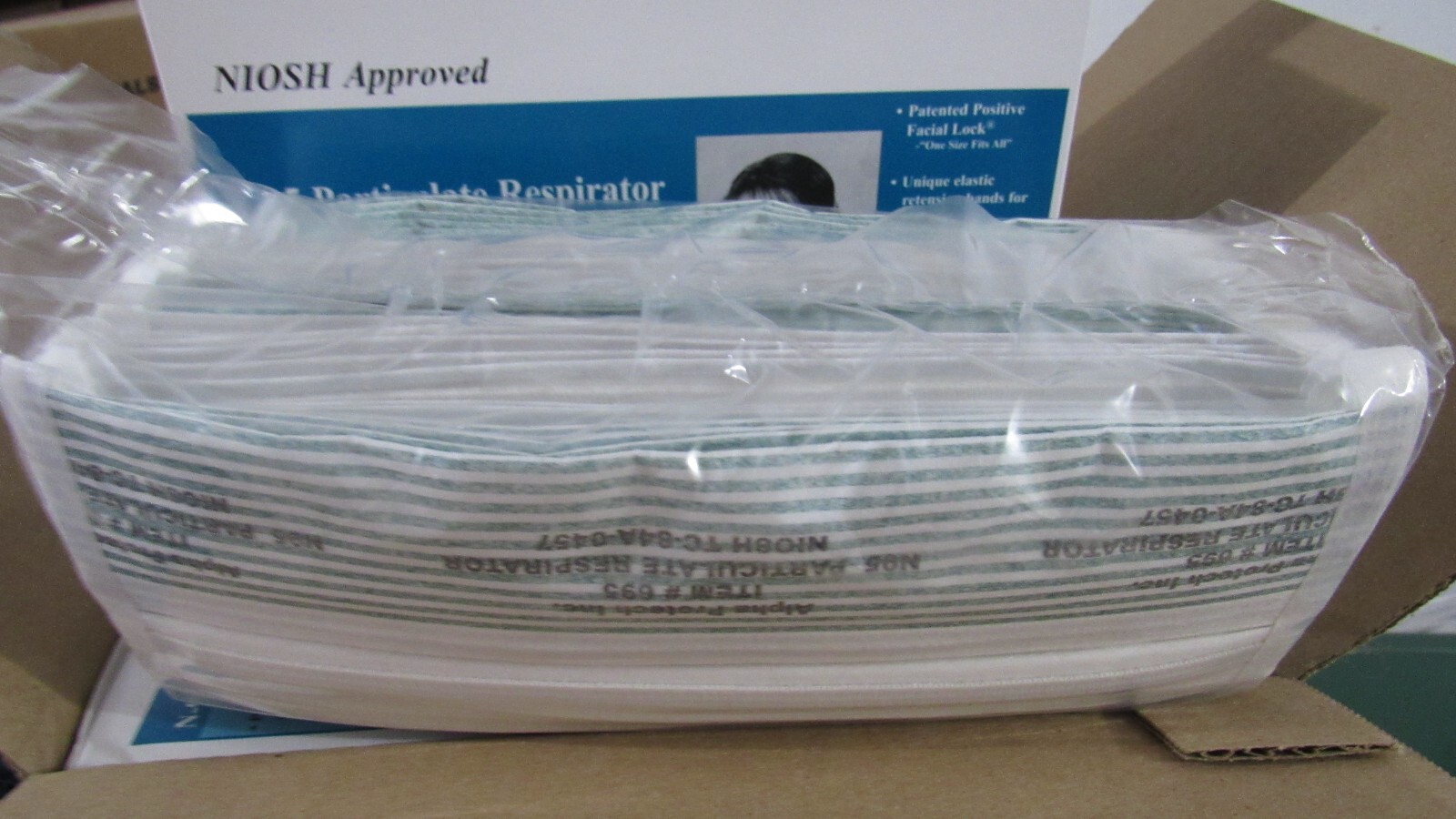 210 ct Alpha Protech N95 respirator NIOSH USA case of 6pk of 35 Face Masks