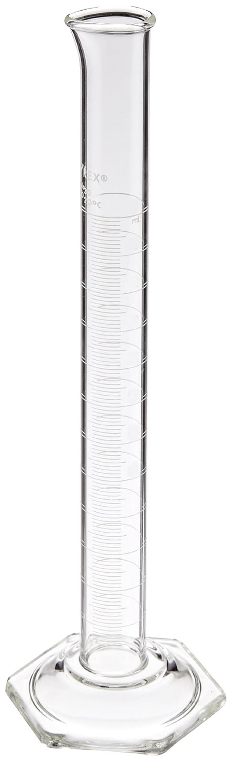 PYREX VISTA, 10mL Class A Graduated Cylinder, TD, w/Funnel Top (Case of 24)