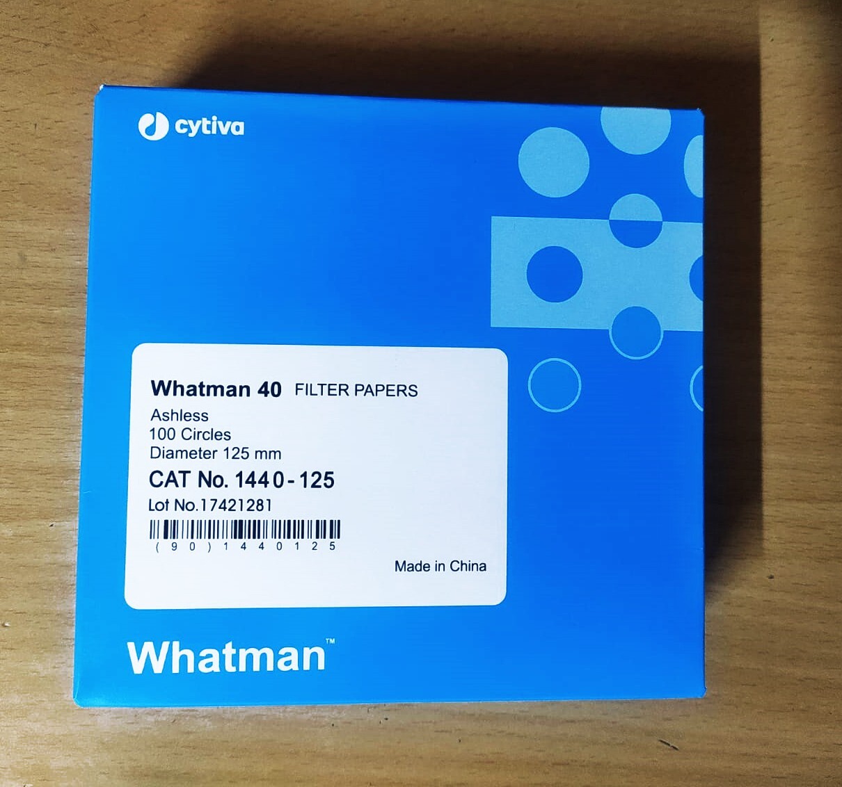 Whatman Grade-40 1440-125, Whatman Ashless Filter Paper Round Sheets Pack of 100