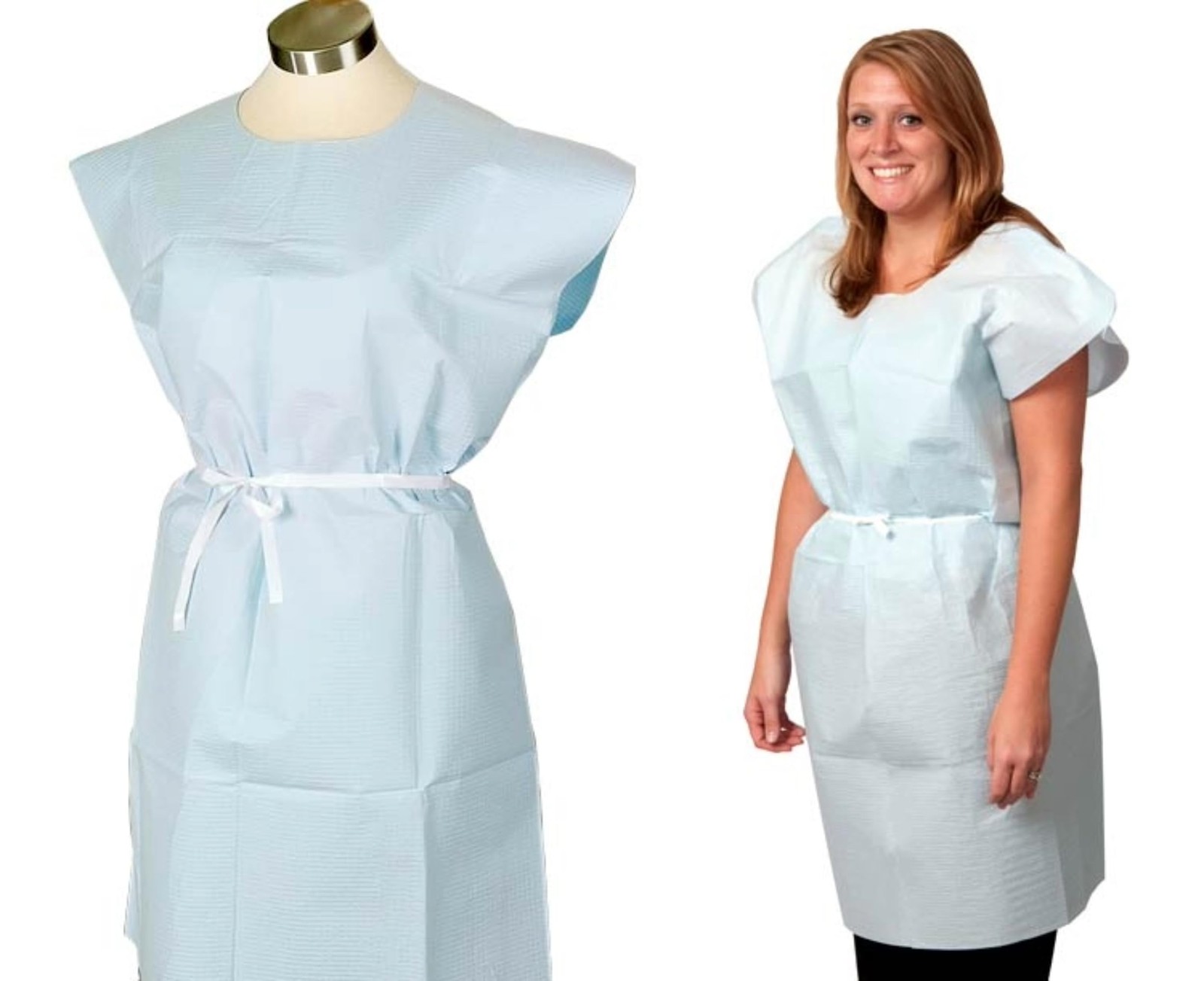 Pro Advantage P750033 Exam Gown, Tissue/Poly/Tissue, 30″ x 42″, Blue,…