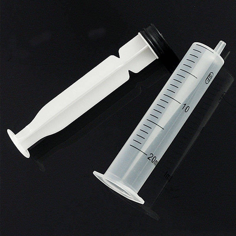 6pcs 20ML 20CC Plastic Hydroponics Nutrient Measuring Disposal Syringe New