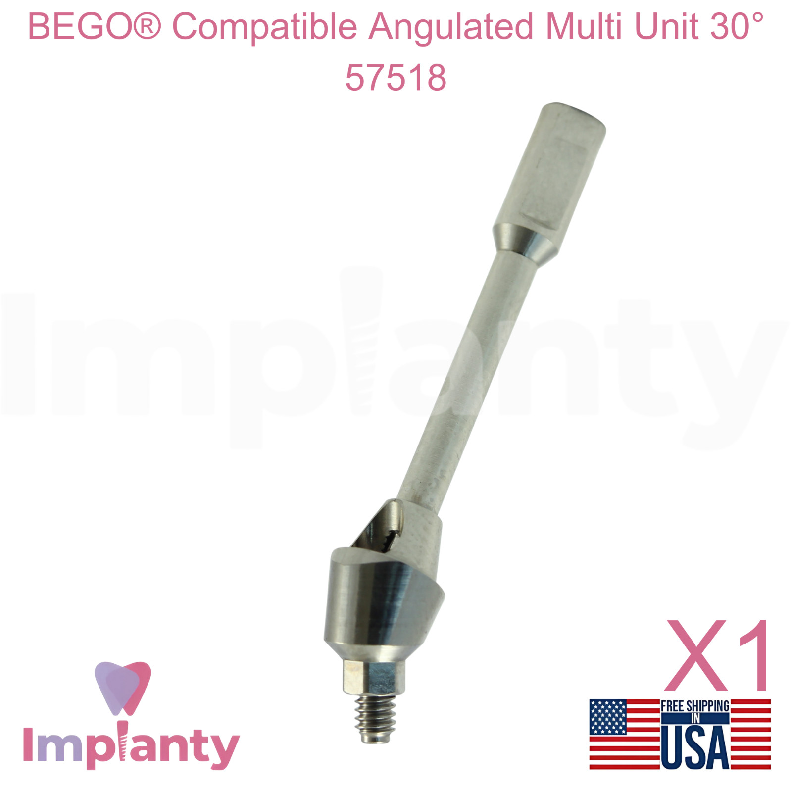 Bego® Compatible Angulated Multi Unit 30° 57518 Dental Prosthetic Ø4.1mm