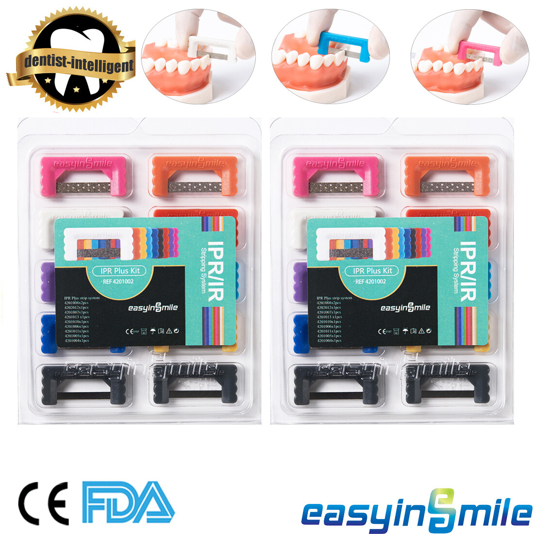 Dental Ortho IPR Polishing Strips Interproximal Serrated Saw Enamel Reduction 2X