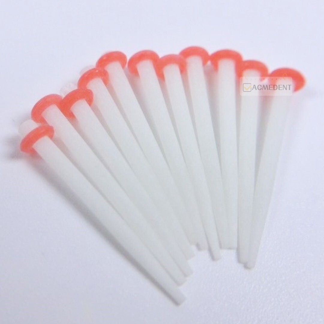 100pcs Dental Fiber Post Glass Straight 1.0mm 1.2mm 1.4mm 1.6 Teeth Crown