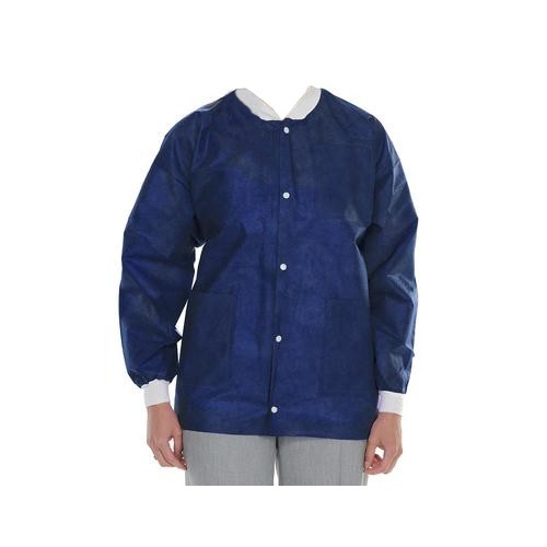 ValuMax 3630TBS ExtraSafe Lab Jackets True Blue Small 10/Pk