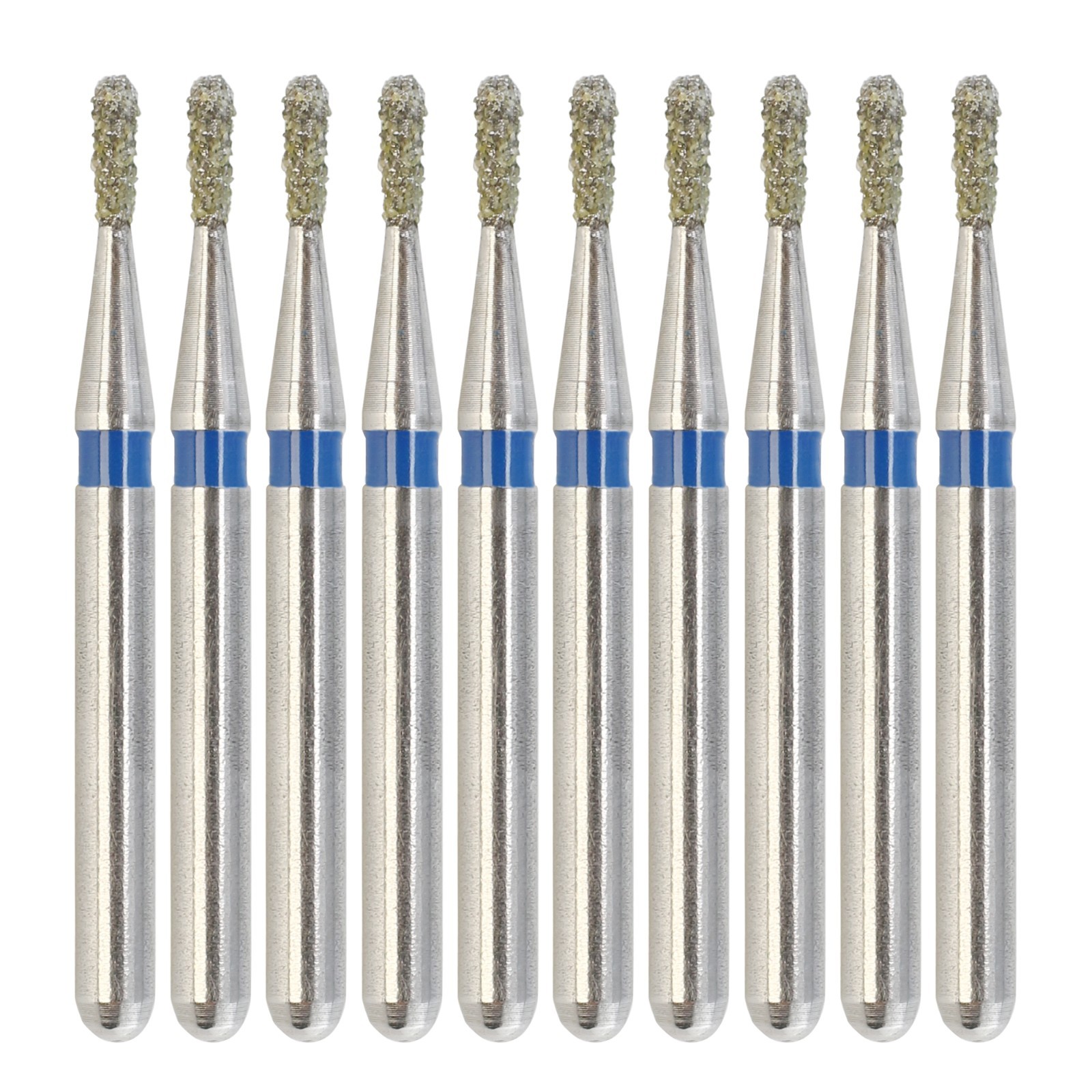 Dental Diamond Burs 830/010M Pear Bur FG Medium Grit High Speed Friction Grip