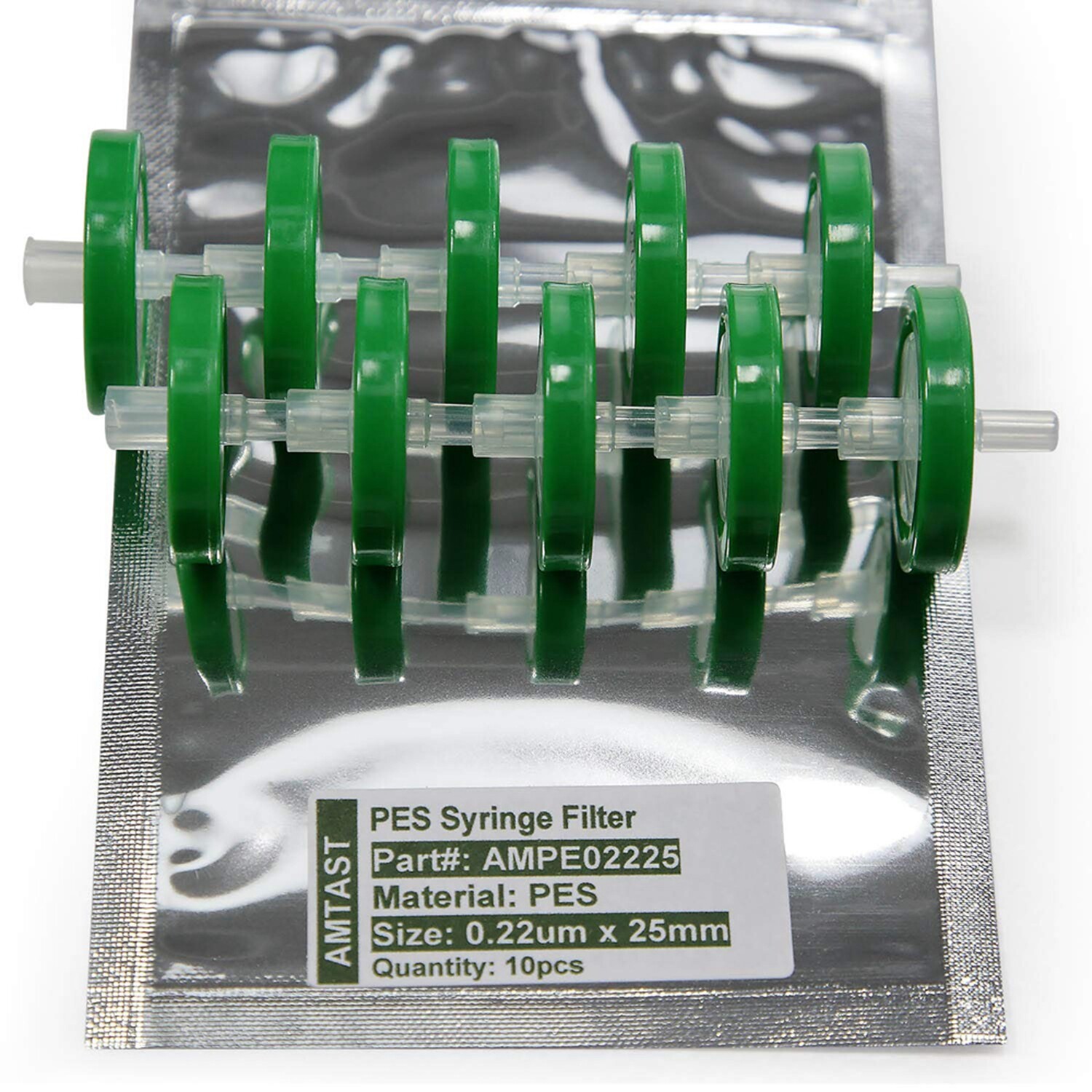 PES Syringe Needle Filter(Polyethersulfone)Non-Sterile 25mm,0.22μm Hydrophilic