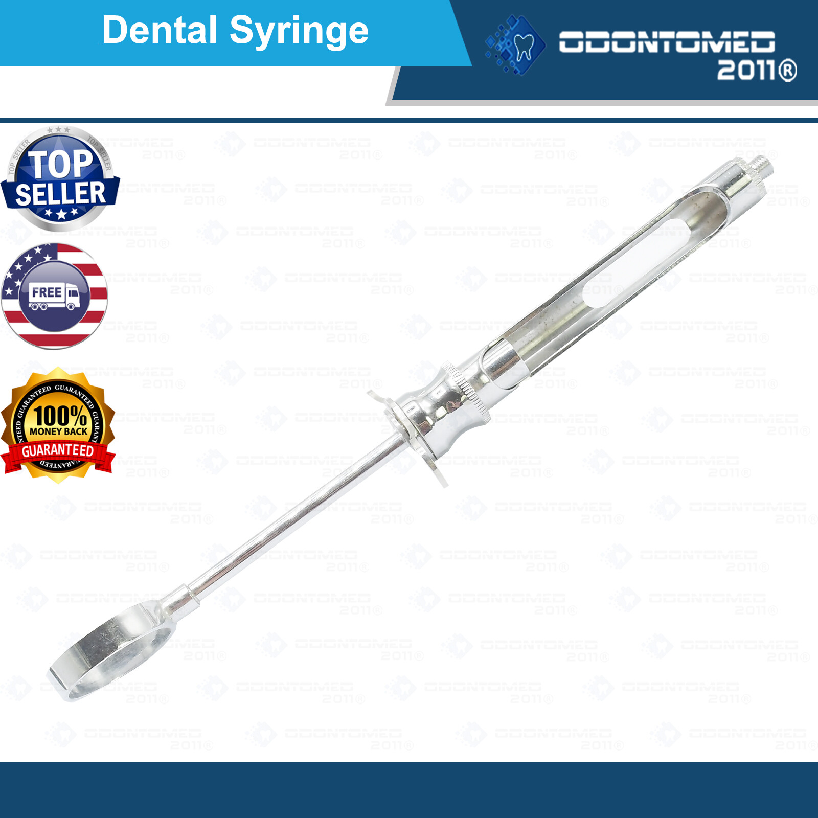 Dental Surgical Instrument Aspirating Syringe C-w Type 1.8cc Stainless