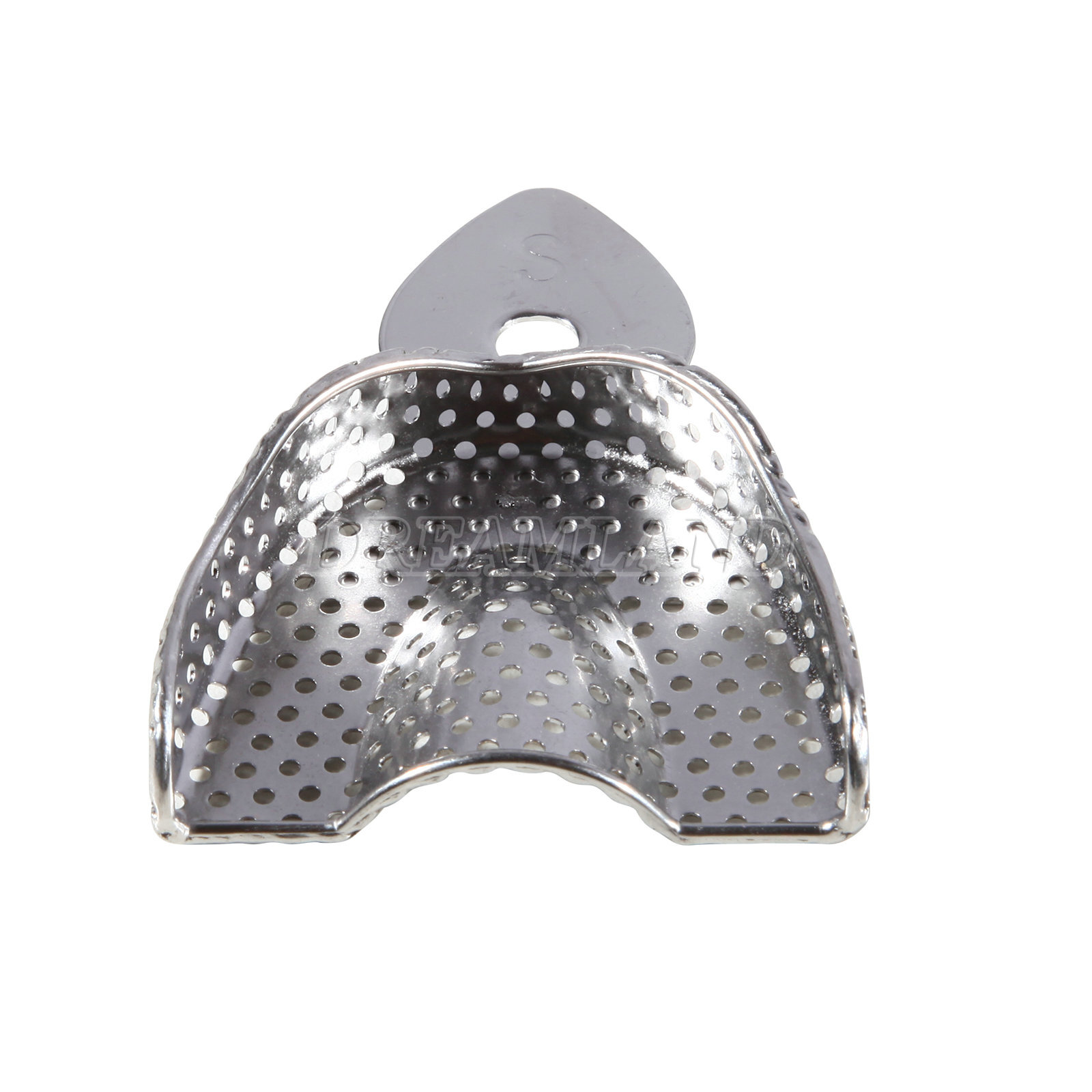 6 Pcs Perforated Metal Dental Impression Trays Set Edentulous Instruments