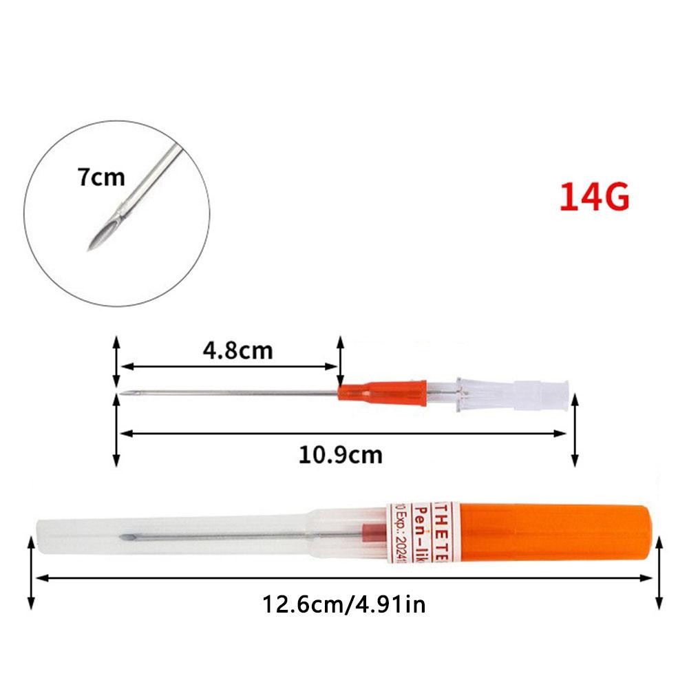 20/100pcs Disposable Sterilized IV Cannula 14-22G Piercing Tool For Ear Eyebrow