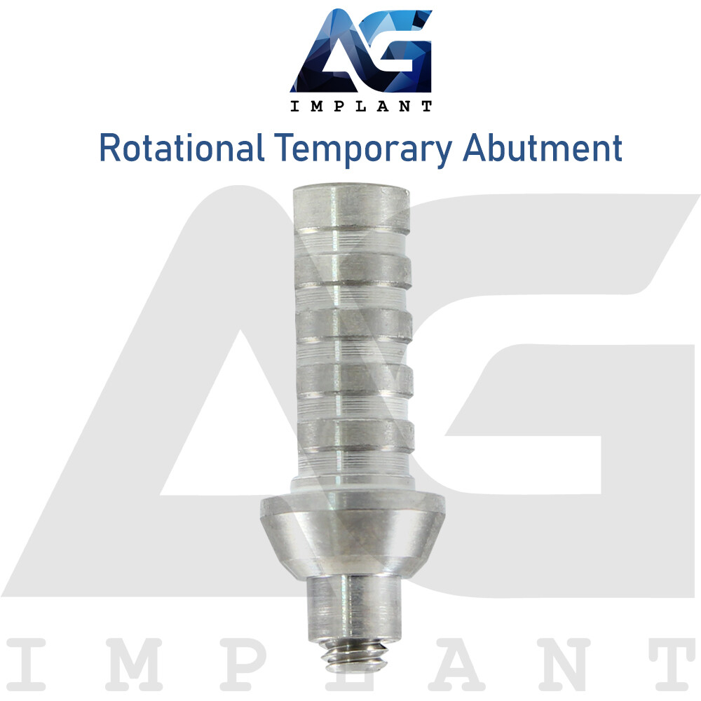 10 Rotational Temporary Prosthetic Titanium For Int Hex 2.42mm System