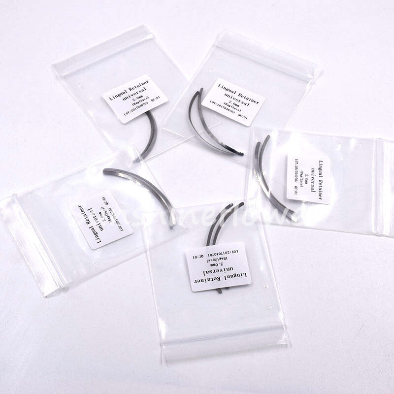 2pcs/Pack Dental Orthodontic Universal Lingual Retainers Mesh Base 1.2mm/2.0mm