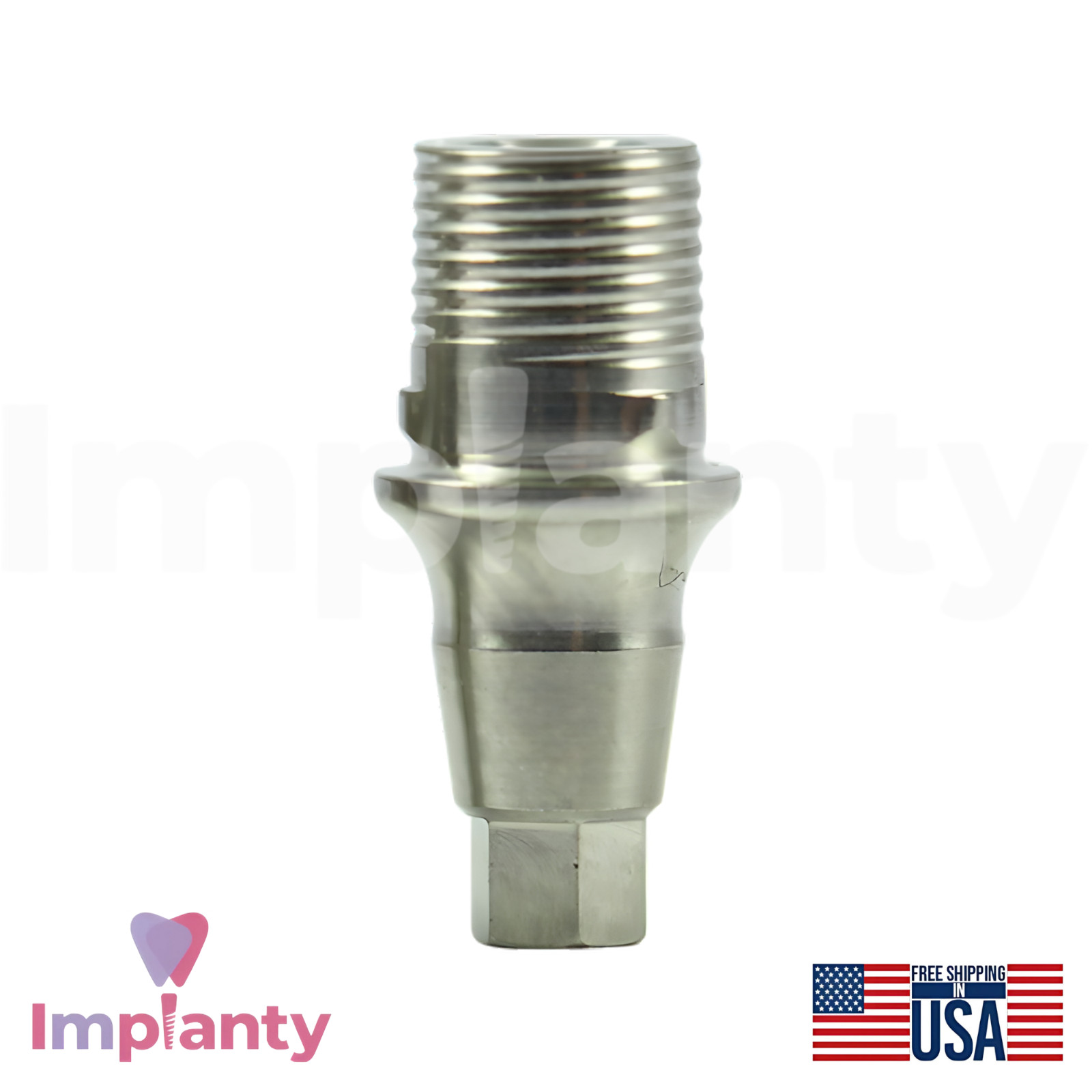 10x Neodent GM Compatible Titanium Base Ø4.5mm Prosthetic Grand Morse Connection
