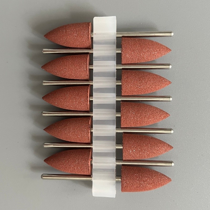 10Pcs Dental silicone Rubber polishers Resin polishing bur Dental Materials