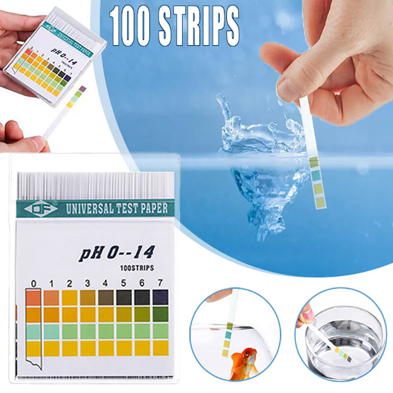 100pcs/Box Universal Test Paper PH Indicator Paper Rod PH Test Paper Range 0-14