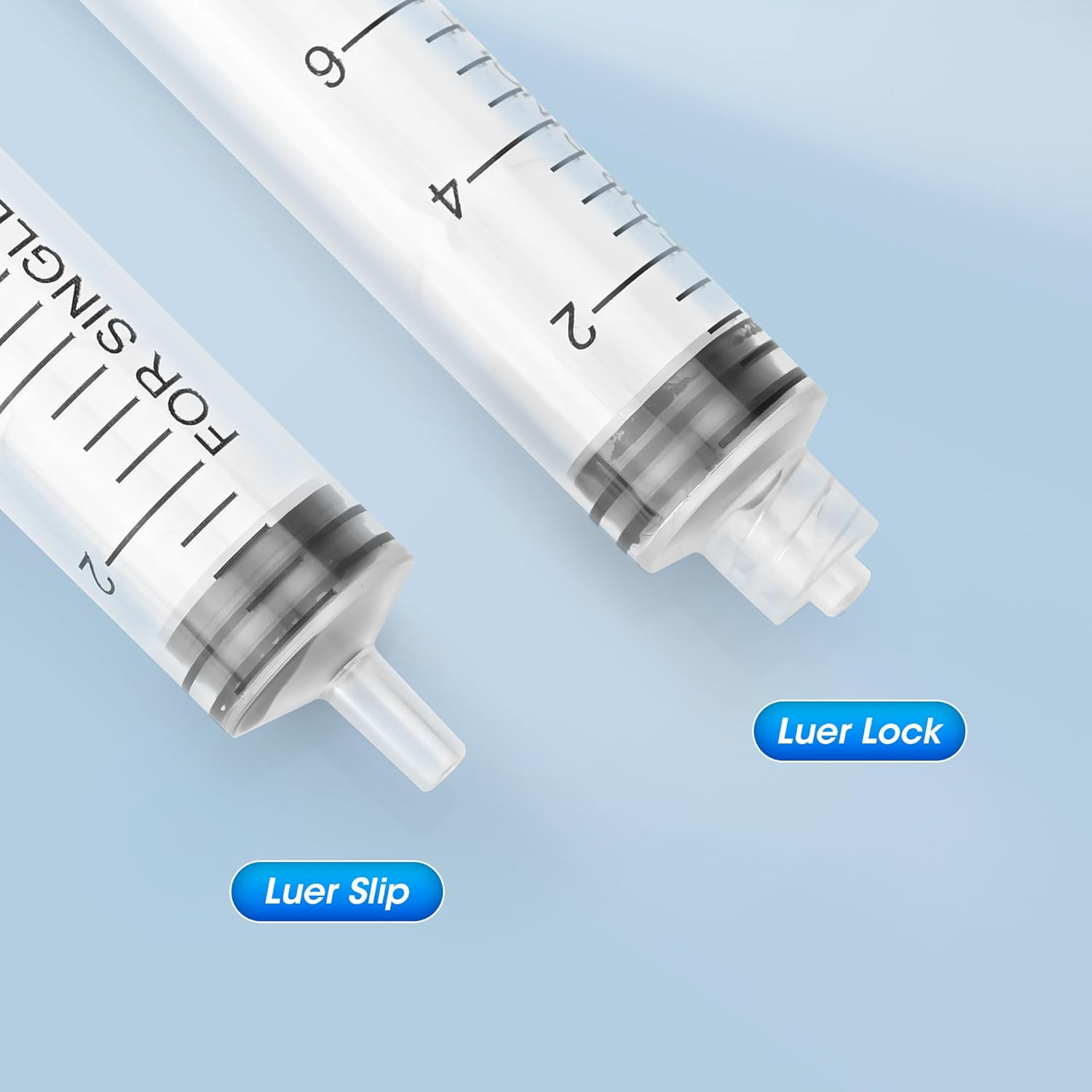 30 Pack 10 Ml Syringe without Needle, Syringe with Cap Individually Wrapped, for