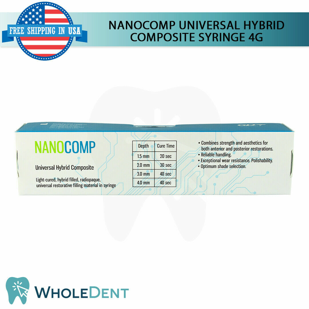 NanoComp Universal Composite Restoration Kit Dental Filling Materials Adhesive